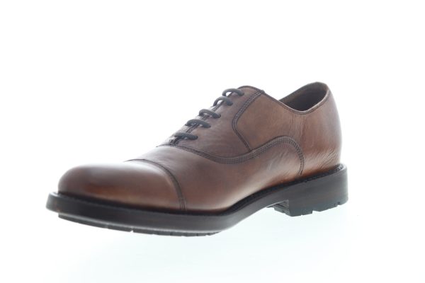 Frye Bowery Bal Oxford 80533 Mens Brown Leather Low Top Cap Toe Oxfords Shoes Cheap - Image 4