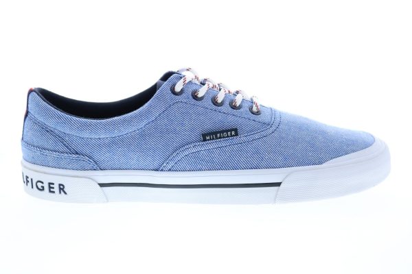 Tommy Hilfiger Pallet 2 TMPALLET2 Mens Blue Canvas Designer Sneakers Shoes on Sale