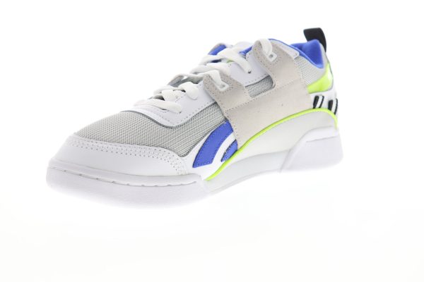 Reebok Workout Plus ATI 90S DV6283 Mens White Leather Lifestyle Sneakers Shoes For Sale - Image 4