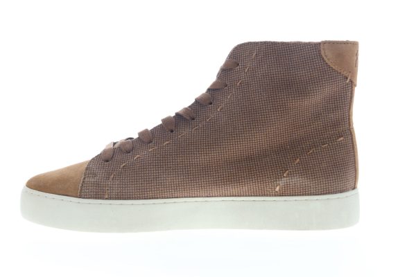 Frye Lena High Top 70389 Womens Brown Suede Lace Up Lifestyle Sneakers Shoes Sale - Image 5