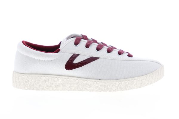Tretorn Nylite 28 Plus Womens White Canvas Low Top Lifestyle Sneakers Shoes on Sale