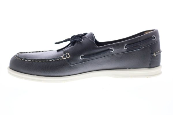 Sebago Naples 7000070 Mens Blue Leather Loafers & Slip Ons Boat Shoes Online Hot Sale - Image 5