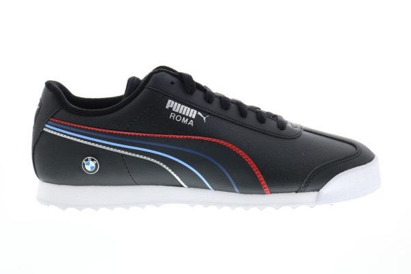 Puma BMW MMS Roma 30652601 Mens Black Leather Motorsport Sneakers Shoes Online