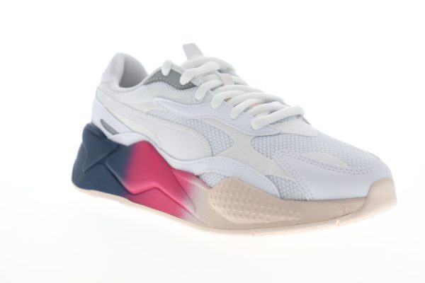 Puma RS-X3 Leather Fade 37465701 Womens White Mesh Lifestyle Sneakers Shoes Online - Image 2