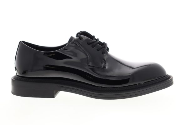Calvin Klein Callen 34F0729-BLK Mens Black Low Top Plain Toe Oxfords Shoes Online Hot Sale