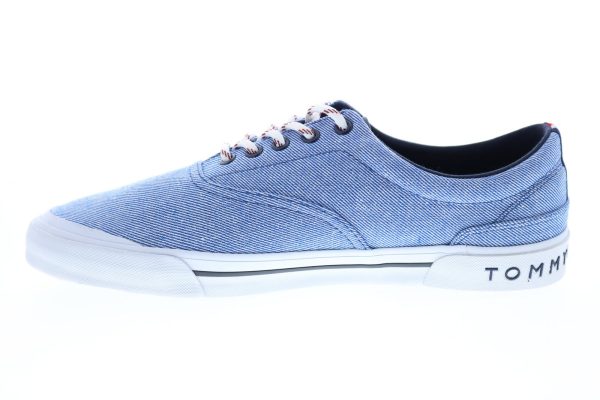Tommy Hilfiger Pallet 2 TMPALLET2 Mens Blue Canvas Designer Sneakers Shoes on Sale - Image 5
