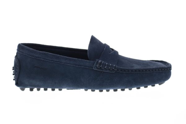 Sebago Russel Suede 71113EW Mens Blue Loafers & Slip Ons Moccasin Shoes Fashion