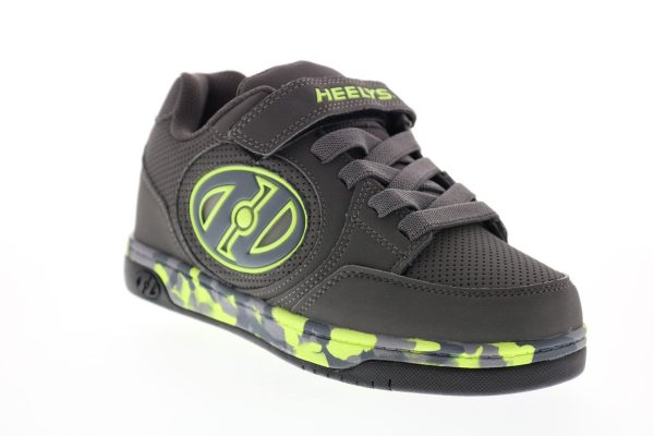 Heelys Plus X2 Lighted HE100314K Big Kids Gray Lifestyle Sneakers Shoes For Sale - Image 2