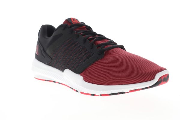 Reebok Hydrorush II DV4374 Mens Red Canvas Lace Up Athletic Running Shoes Online Hot Sale - Image 2