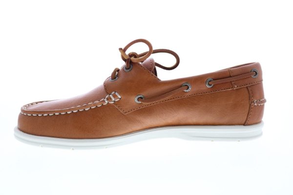 Sebago Naples 70014W0 Womens Brown Leather Loafers & Slip Ons Boat Shoes Online now - Image 5