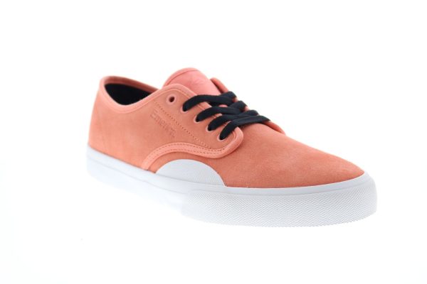Emerica Wino Standard Mens Pink Suede Lace Up Skate Sneakers Shoes Online now - Image 2