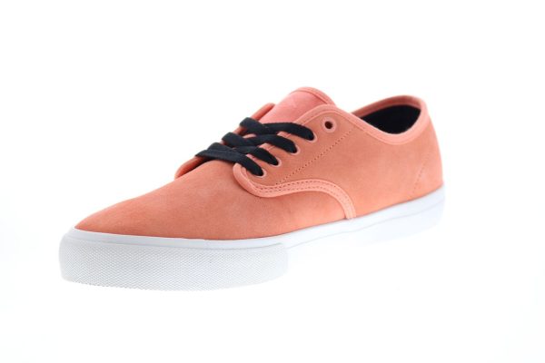Emerica Wino Standard Mens Pink Suede Lace Up Skate Sneakers Shoes Online now - Image 4