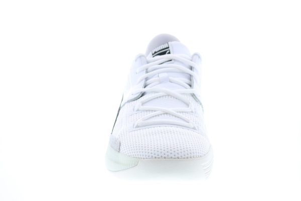 Puma Clyde Hardwood 19366301 Mens White Leather Basketball Athletic Shoes on Sale - Image 3