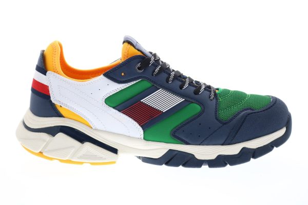 Tommy Hilfiger Torque TMTORQUE Mens Blue Synthetic Designer Sneakers Shoes on Sale
