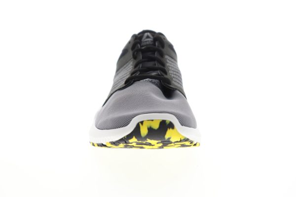 Reebok Hydrorush II DV4370 Mens Gray Canvas Lace Up Athletic Running Shoes Cheap - Image 3
