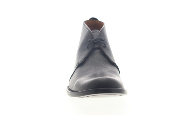 Frye Phillip Chukka 80688 Mens Black Leather Mid Top Lace Up Chukkas Boots on Sale - Image 3