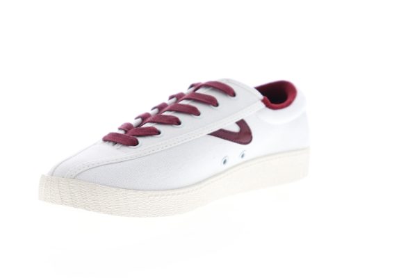 Tretorn Nylite 28 Plus Womens White Canvas Low Top Lifestyle Sneakers Shoes on Sale - Image 4