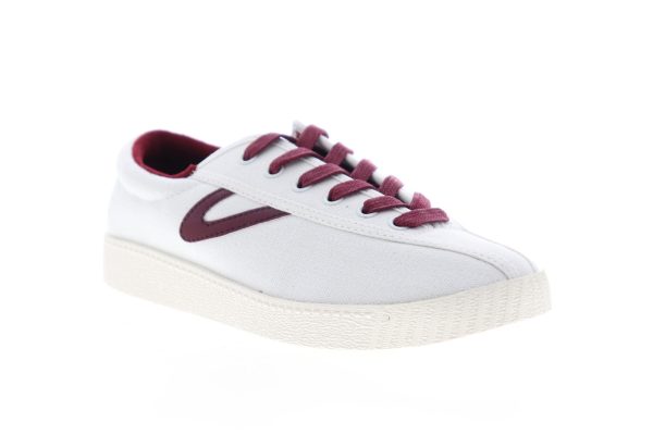 Tretorn Nylite 28 Plus Womens White Canvas Low Top Lifestyle Sneakers Shoes on Sale - Image 2