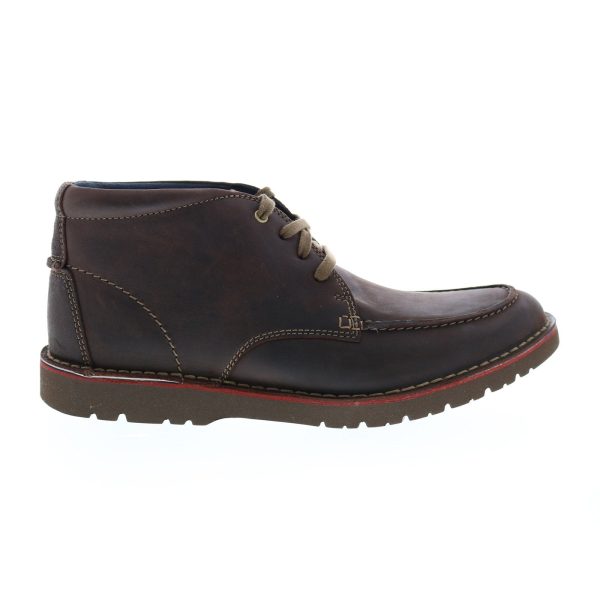 Clarks Vargo Rise 26138397 Mens Brown Leather Chukkas Boots on Sale