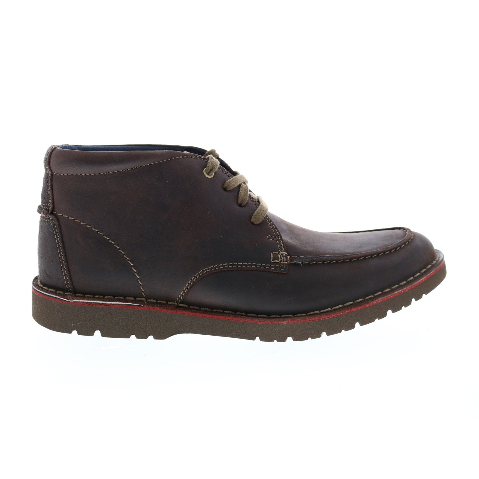 Clarks Vargo Rise 26138397 Mens Brown Leather Chukkas Boots on Sale
