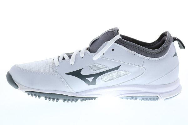 Mizuno Players Trainer 2 11GT175001 Mens White Athletic Baseball Shoes For Sale - Image 5