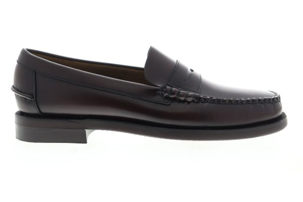 Sebago Classic Dan Mens Brown Extra Wide Loafers & Slip Ons Penny Shoes Online Hot Sale