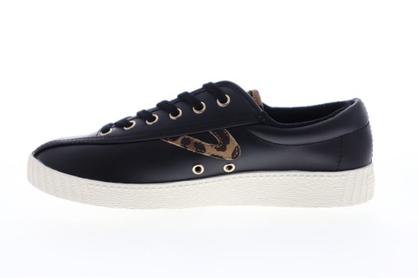 Tretorn Nylite 25 Plus Womens Black Low Top Lace Up Lifestyle Sneakers Shoes Sale - Image 5