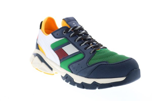 Tommy Hilfiger Torque TMTORQUE Mens Blue Synthetic Designer Sneakers Shoes on Sale - Image 2