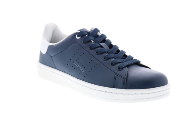 Tommy Hilfiger Liston TMLISTON Mens Blue Synthetic Designer Sneakers Shoes Online Sale - Image 2
