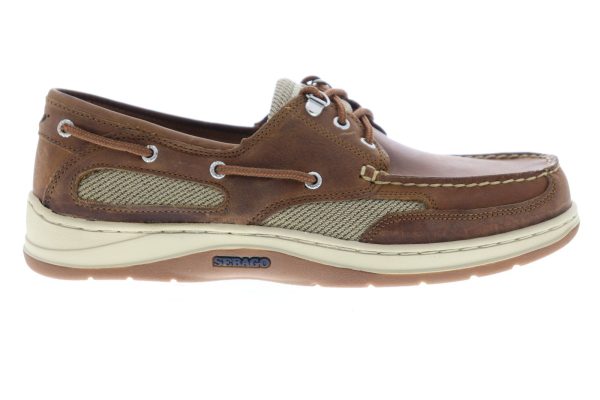 Sebago Clovehitch II 7000GE0 Mens Brown Extra Wide 4E Leather Boat Shoes Loafers Online Hot Sale