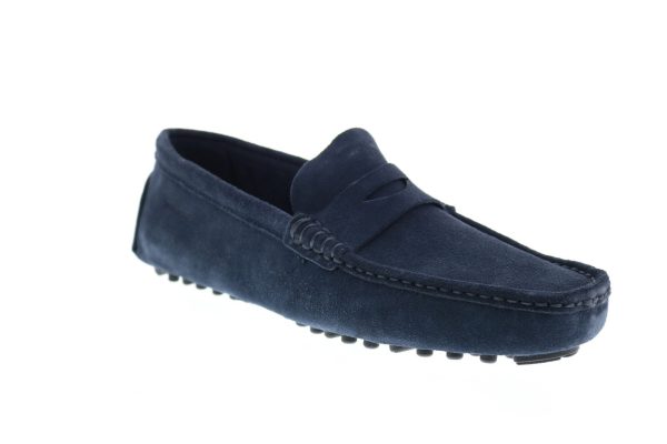 Sebago Russel Suede 71113EW Mens Blue Loafers & Slip Ons Moccasin Shoes Fashion - Image 2