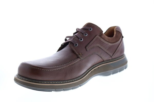 Clarks Un Ramble Lace 26138187 Mens Brown Leather Plain Toe Oxfords Shoes Fashion - Image 4