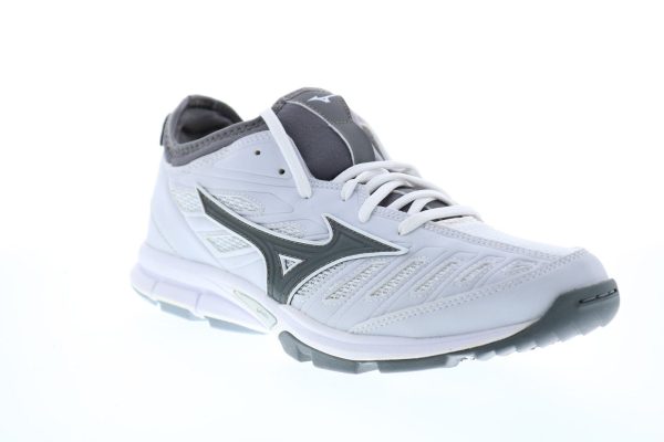 Mizuno Players Trainer 2 11GT175001 Mens White Athletic Baseball Shoes For Sale - Image 2
