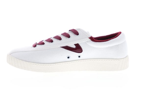 Tretorn Nylite 28 Plus Womens White Canvas Low Top Lifestyle Sneakers Shoes on Sale - Image 5