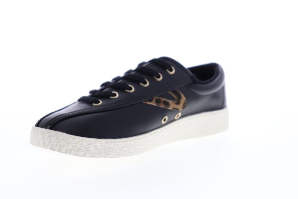 Tretorn Nylite 25 Plus Womens Black Low Top Lace Up Lifestyle Sneakers Shoes Sale - Image 4