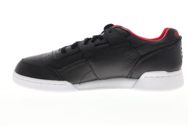 Reebok Workout Plus MU DV5757 Mens Black Leather Lifestyle Sneakers Shoes Online now - Image 5