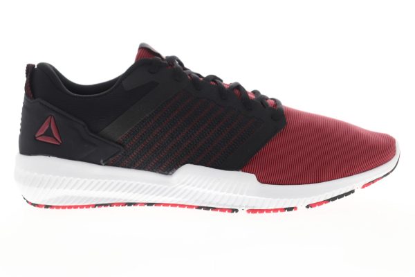 Reebok Hydrorush II DV4374 Mens Red Canvas Lace Up Athletic Running Shoes Online Hot Sale