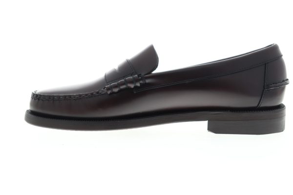 Sebago Classic Dan Mens Brown Extra Wide Loafers & Slip Ons Penny Shoes Online Hot Sale - Image 5