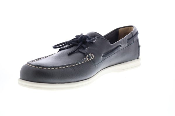 Sebago Naples 7000070 Mens Blue Leather Loafers & Slip Ons Boat Shoes Online Hot Sale - Image 4