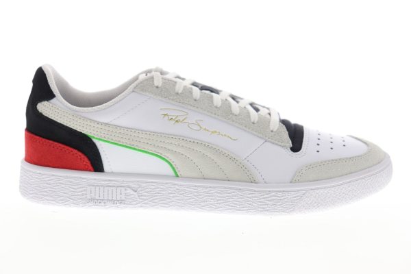 Puma Ralph Sampson Lo WH Mens White Basketball Sneakers Shoes For Cheap