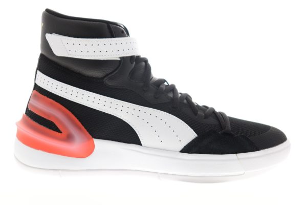 Puma Sky Modern 19404204 Mens Black Mesh Lace Up Athletic Basketball Shoes Cheap