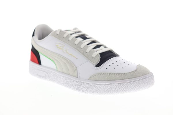 Puma Ralph Sampson Lo WH Mens White Basketball Sneakers Shoes For Cheap - Image 2
