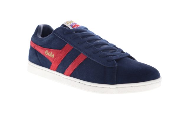 Gola Equipe Suede CMA495 Mens Blue Suede Lace Up Lifestyle Sneakers Shoes Sale