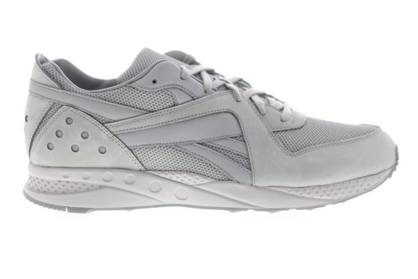 Reebok Pyro DV6828 Mens Gray Mesh Low Top Lace Up Lifestyle Sneakers Shoes Fashion