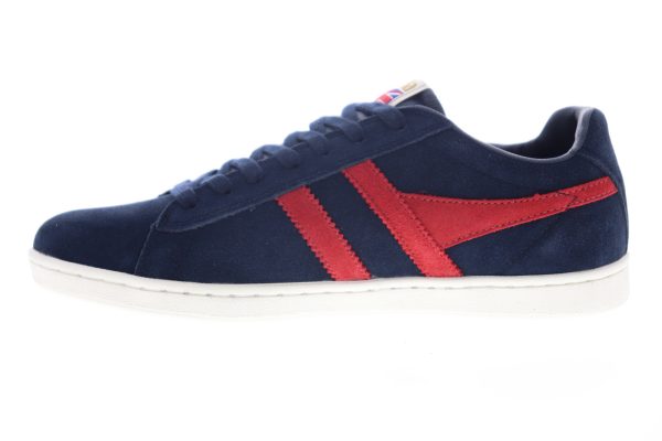 Gola Equipe Suede CMA495 Mens Blue Suede Lace Up Lifestyle Sneakers Shoes Sale - Image 4