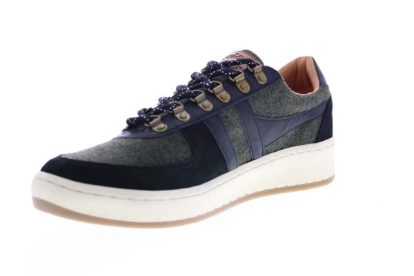 Gola Ascent Low CMA358 Mens Black Canvas Lace Up Lifestyle Sneakers Shoes Hot on Sale - Image 4
