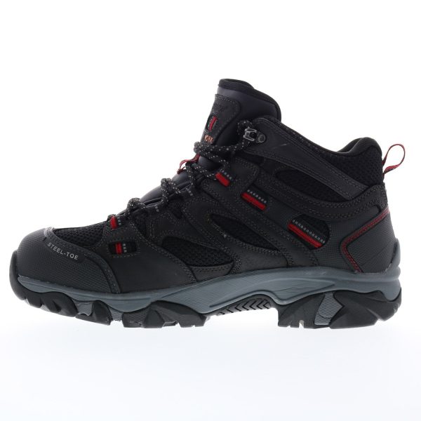 Hi-Tec X-T Boron Mid Waterproof 360 ST 57041 Mens Black Leather Work Boots Supply - Image 5