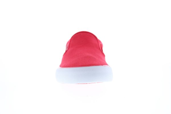 Lugz Clipper MCLIPRC-637 Mens Red Canvas Slip On Lifestyle Sneakers Shoes Online Sale - Image 3
