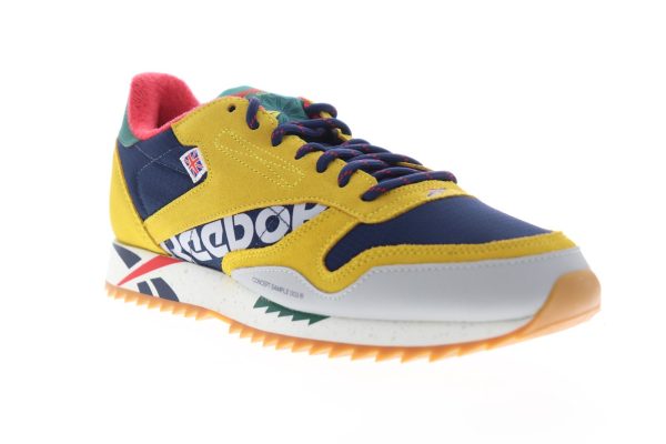 Reebok Classic Leather Ripple Altered Mens Yellow Suede Lifestyle Sneakers Shoes Online now - Image 2