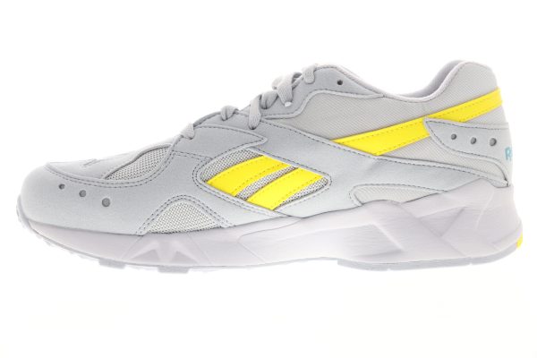 Reebok Aztrek DV4275 Mens Gray Suede Low Top Lace Up Lifestyle Sneakers Shoes on Sale - Image 5